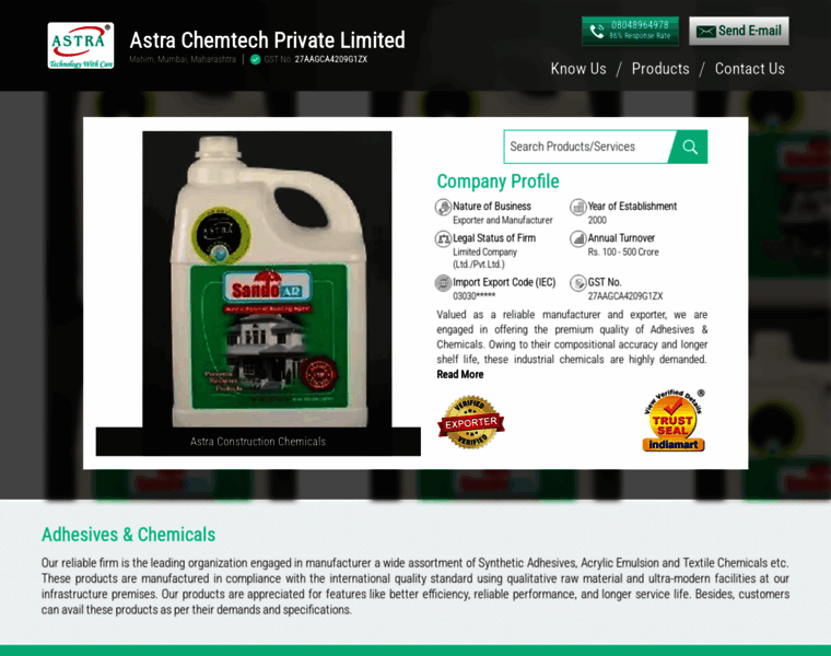 Astrachemtech.com thumbnail