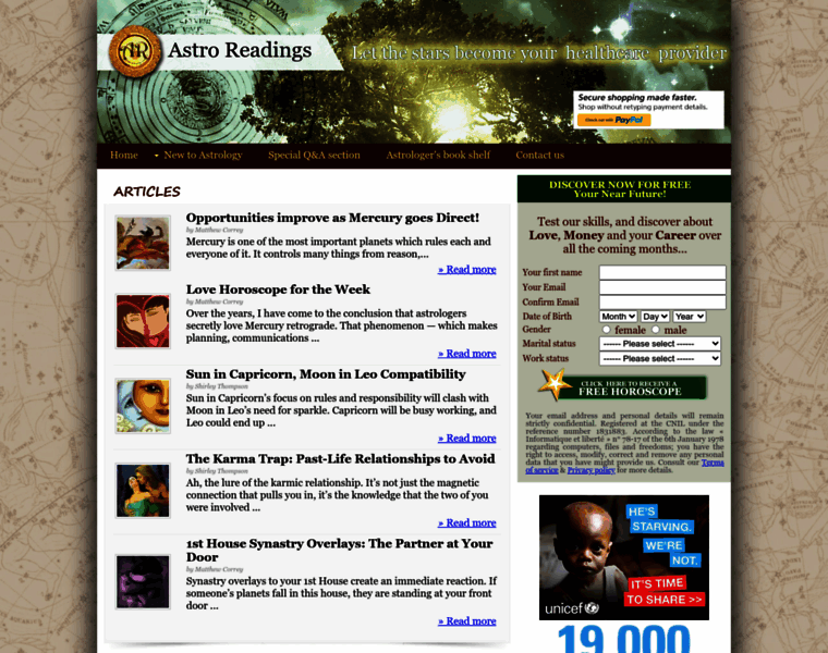Astro-readings.com thumbnail