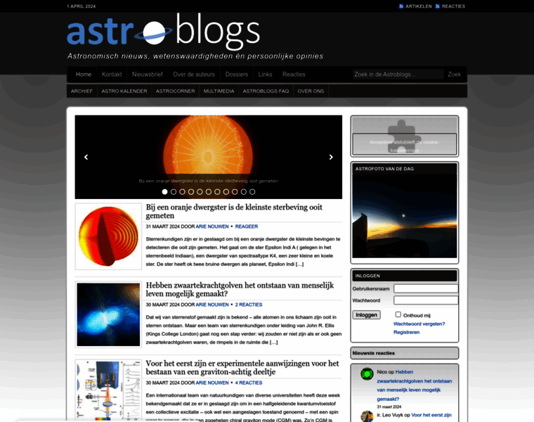 Astroblogs.nl thumbnail