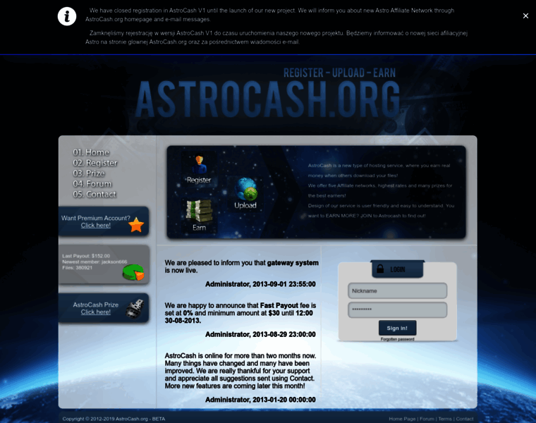 Astrocash.org thumbnail