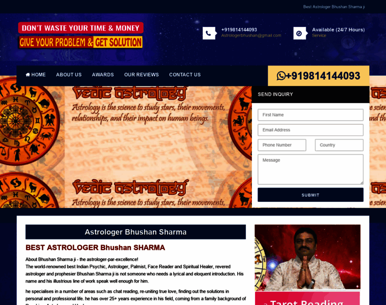 Astrologerbhushansharma.in thumbnail