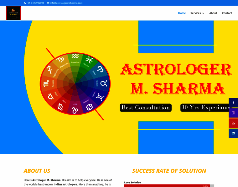 Astrologermsharma.com thumbnail