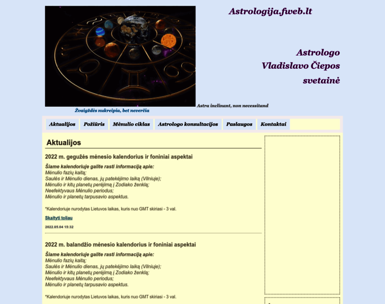 Astrologija.fweb.lt thumbnail