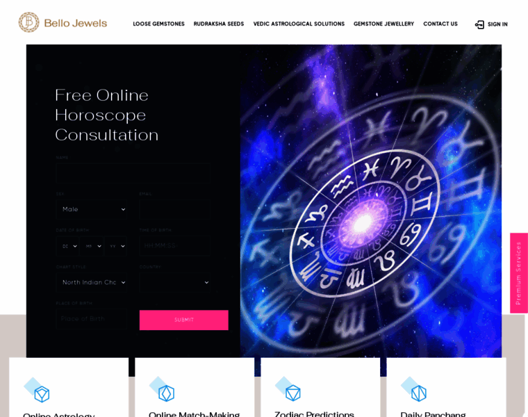 Online astrology bello jewels clearance