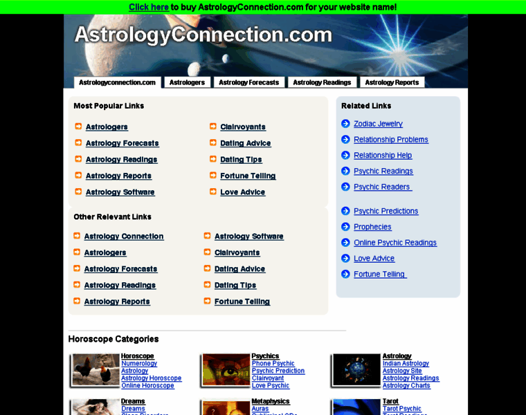 Astrologyconnection.com thumbnail