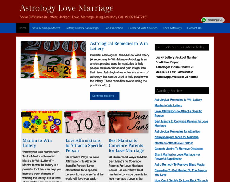 Astrologylovemarriage.com thumbnail