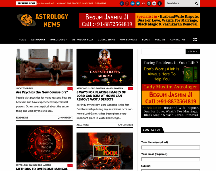 Astrologynews.org thumbnail