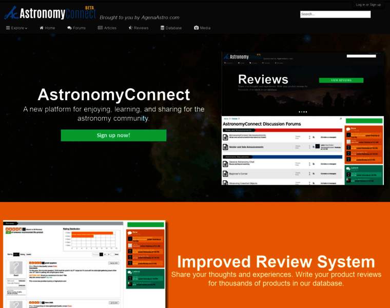 Astronomyconnect.com thumbnail