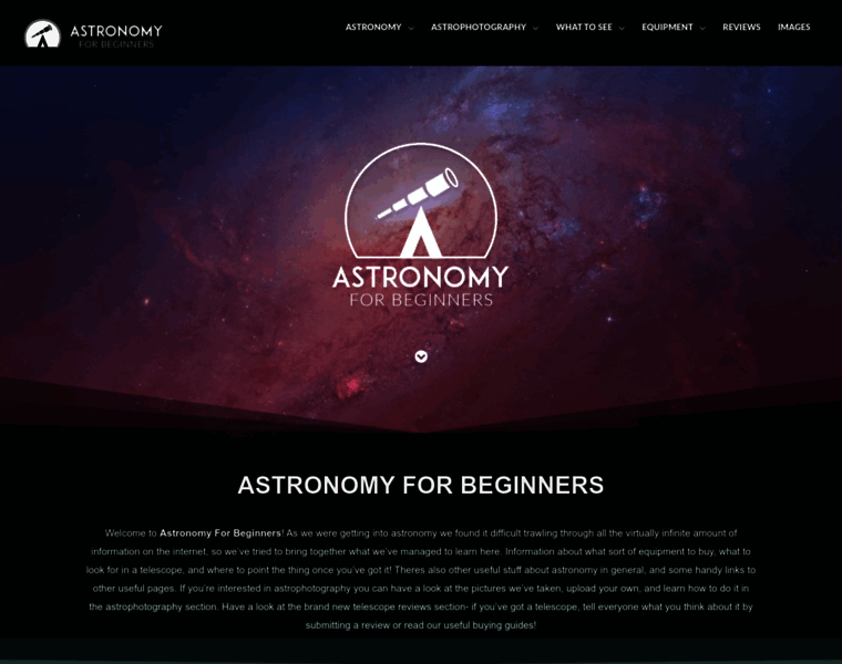 Astronomyforbeginners.com thumbnail