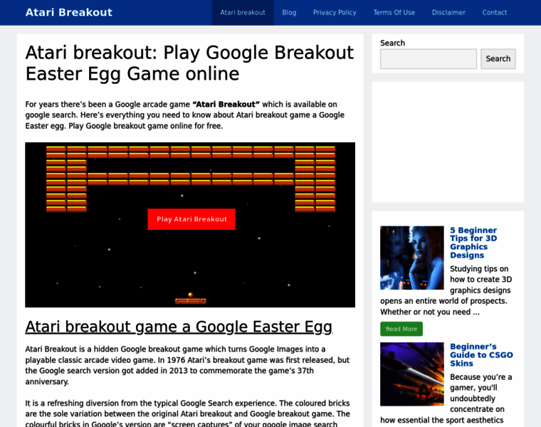 Ataribreakout.xyz thumbnail