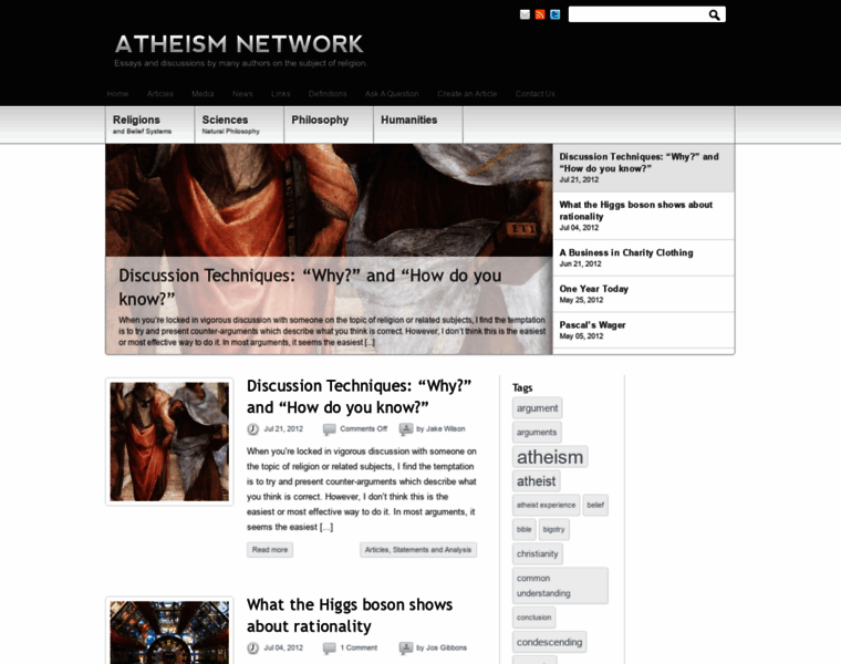 Atheismnetwork.org thumbnail