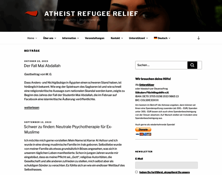 Atheist-refugees.com thumbnail