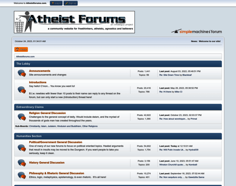 Atheistforums.com thumbnail
