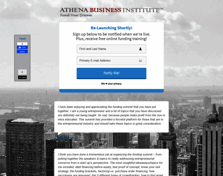 Athenabusinessinstitute.com thumbnail