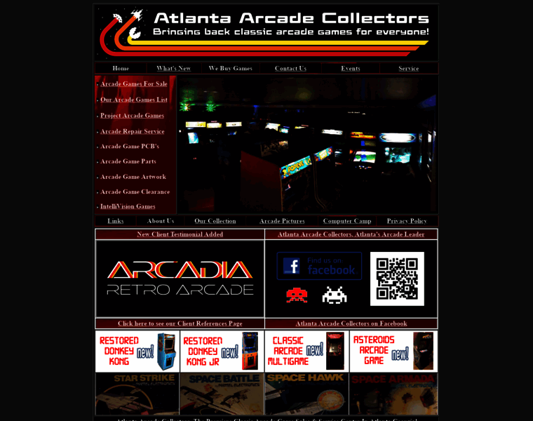 Atlantaarcadecollectors.com thumbnail
