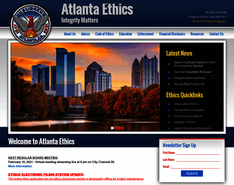 Atlantaethics.org thumbnail