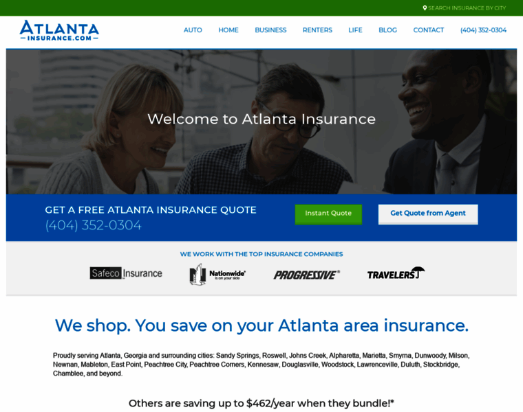 Atlantainsurance.com thumbnail