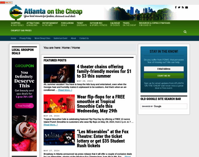 Atlantaonthecheap.com thumbnail