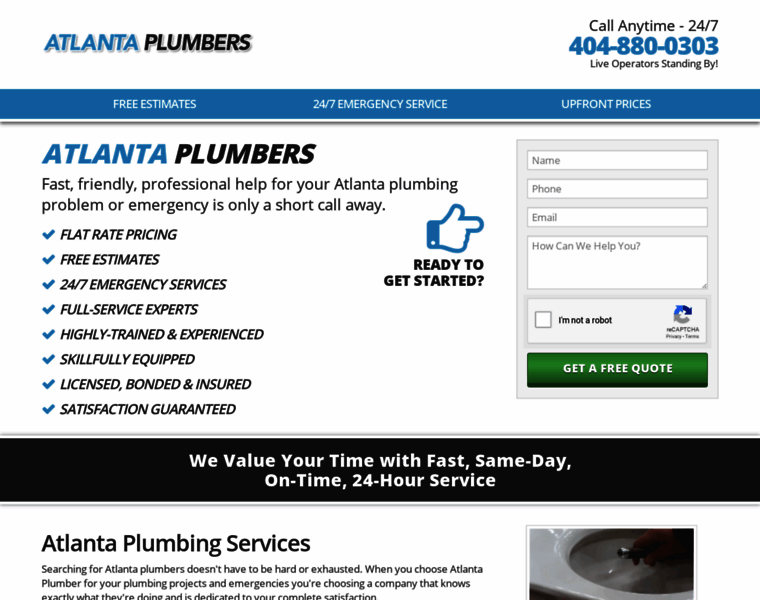 Atlantaplumbers.com thumbnail