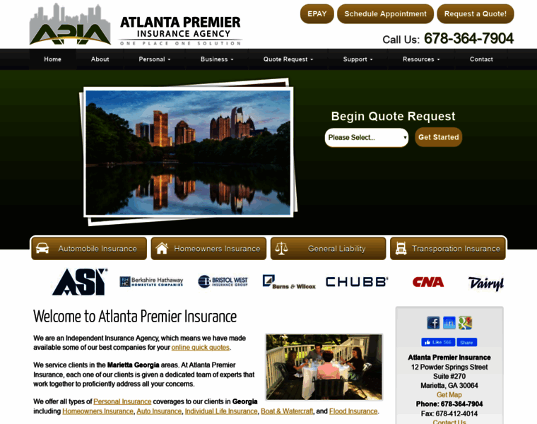 Atlantapremierins.com thumbnail