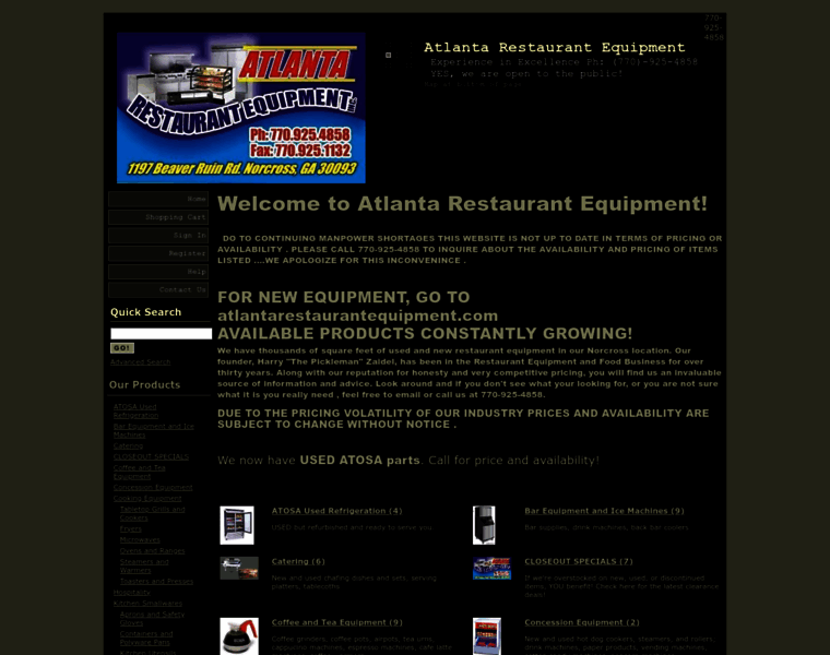 Atlantarestaurantequipment.net thumbnail