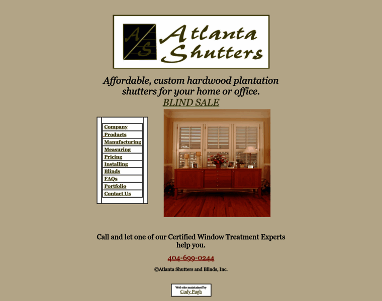 Atlantashutters.com thumbnail