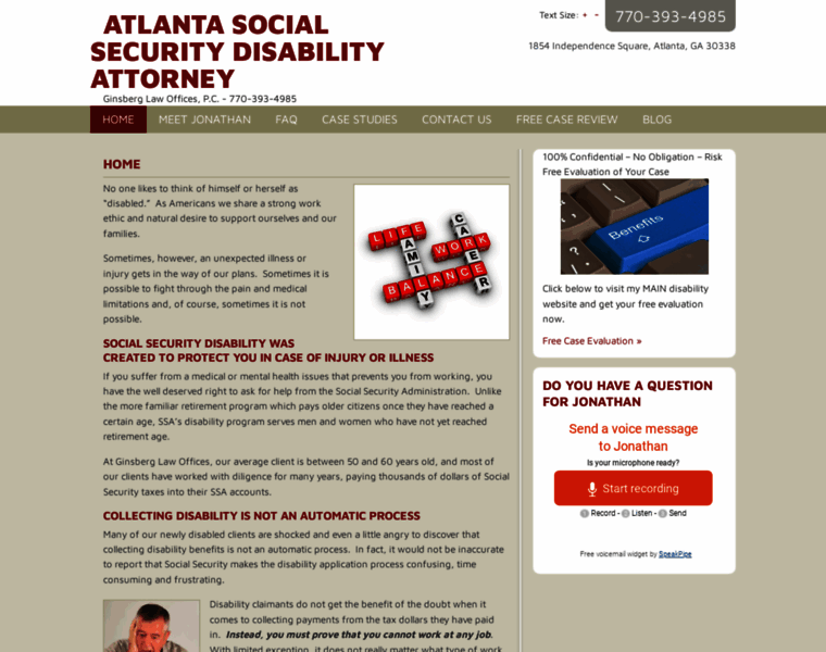 Atlantasocialsecuritydisabilityattorney.net thumbnail