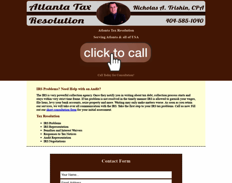 Atlantataxresolution.com thumbnail