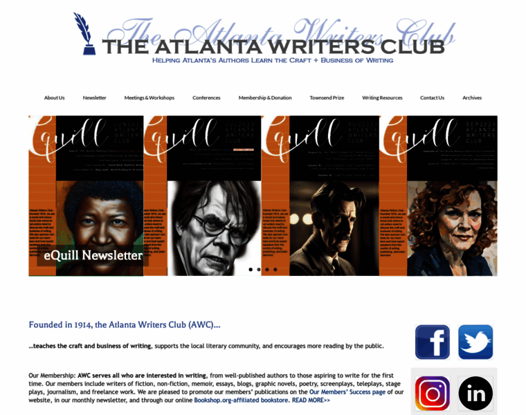 Atlantawritersclub.org thumbnail