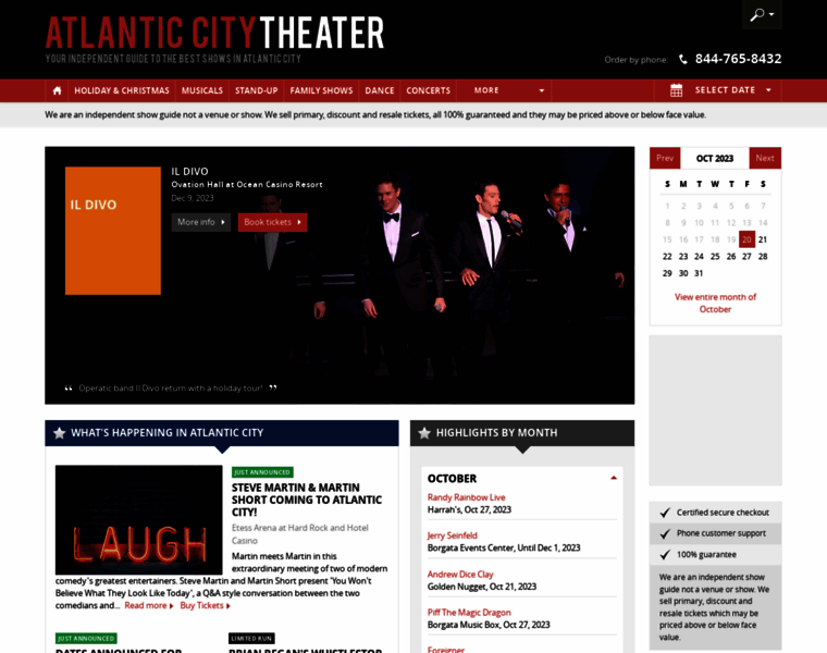 Atlantic-city-theater.com thumbnail