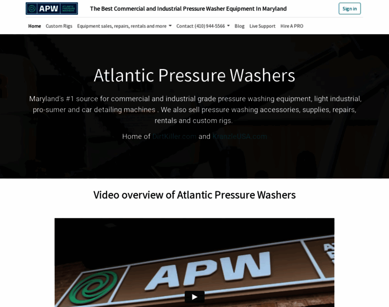 Atlanticpressurewashers.com thumbnail