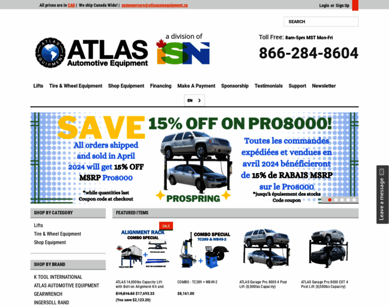 Atlasautoequipment.ca thumbnail