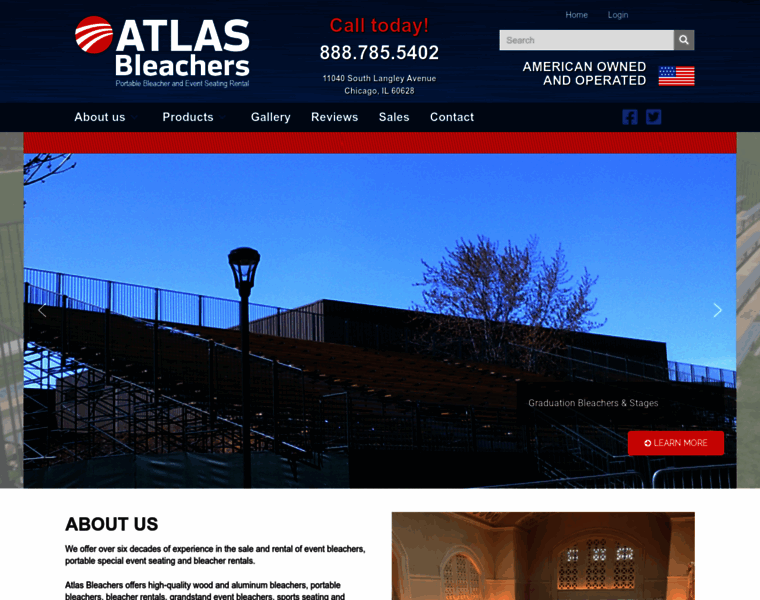 Atlasbleachers.com thumbnail