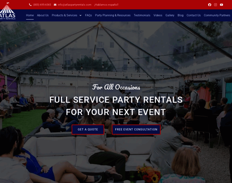 Atlaspartyrentals.com thumbnail
