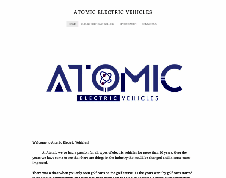 Atomicelectricvehicles.com thumbnail