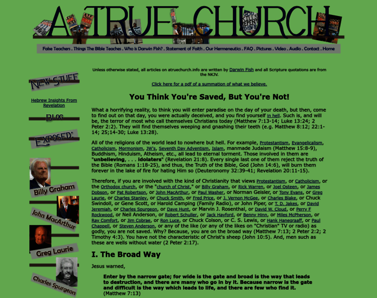 Atruechurch.info thumbnail