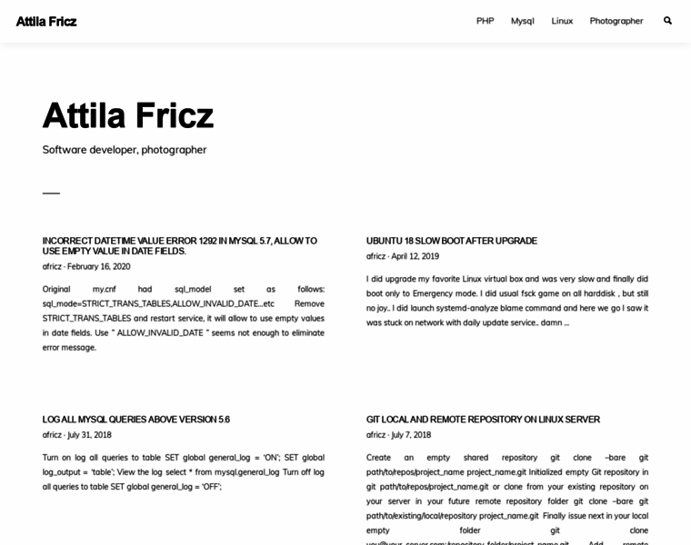 Attilafricz.com thumbnail