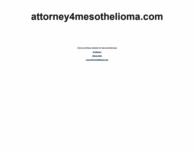 Attorney4mesothelioma.com thumbnail