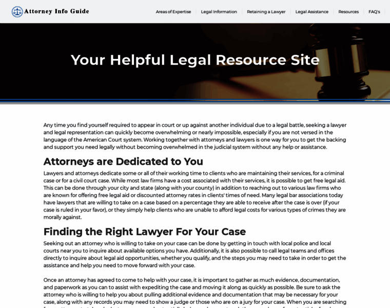 Attorneyinfoguide.com thumbnail