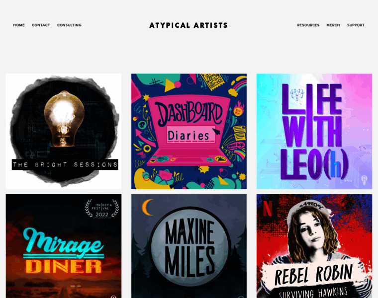 Atypicalartists.co thumbnail