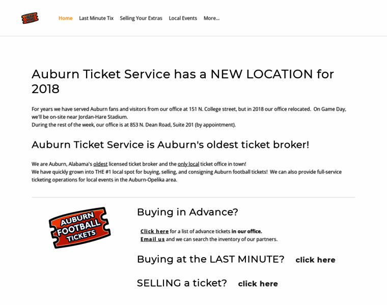 Auburnticketservice.com thumbnail