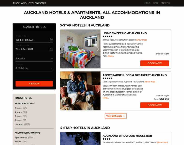 Aucklandhotelsnz.com thumbnail