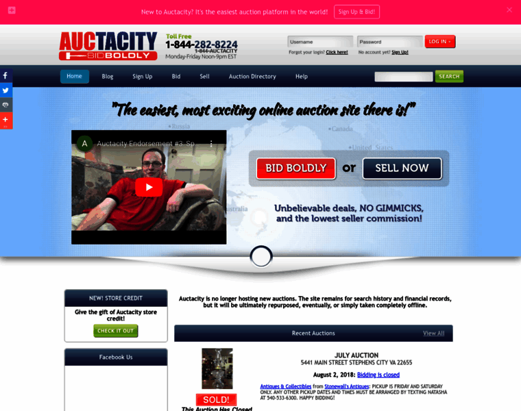 Auctacity.com thumbnail