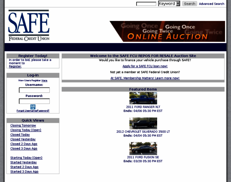 Auction.safefed.org thumbnail