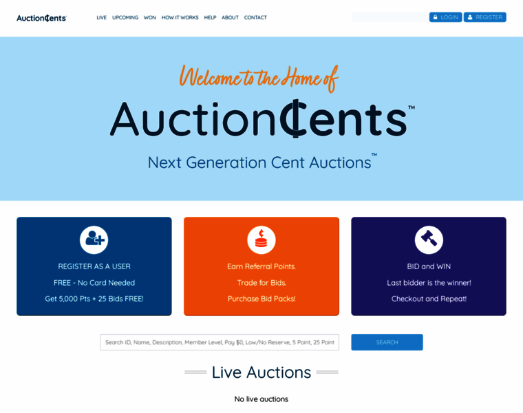 Auctioncents.com thumbnail