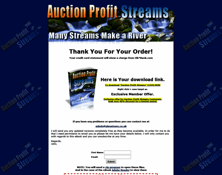 Auctionprofitstreams.com thumbnail
