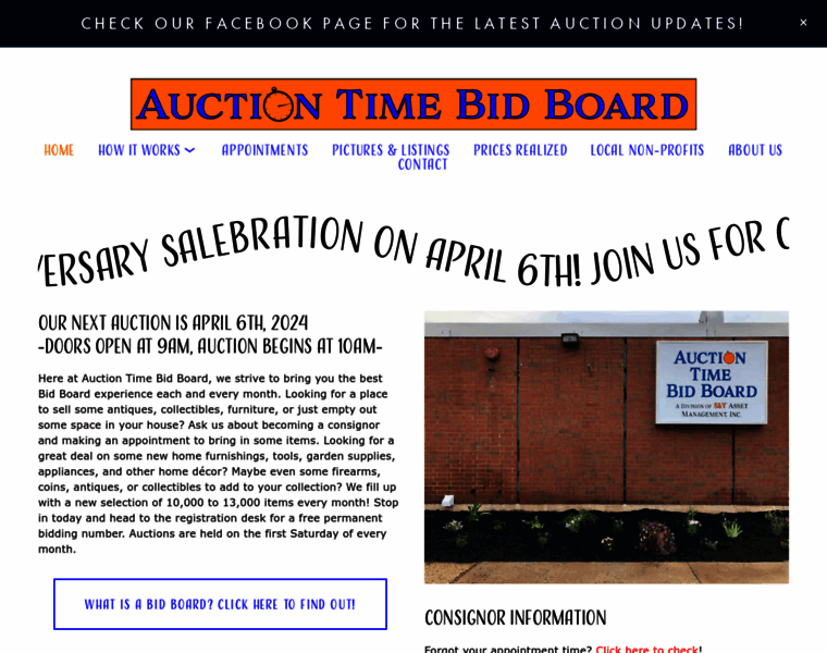 Auctiontimebidboard.com thumbnail