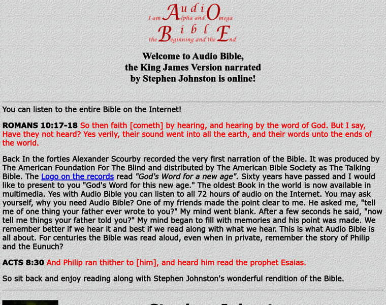 Audio-bible.com thumbnail