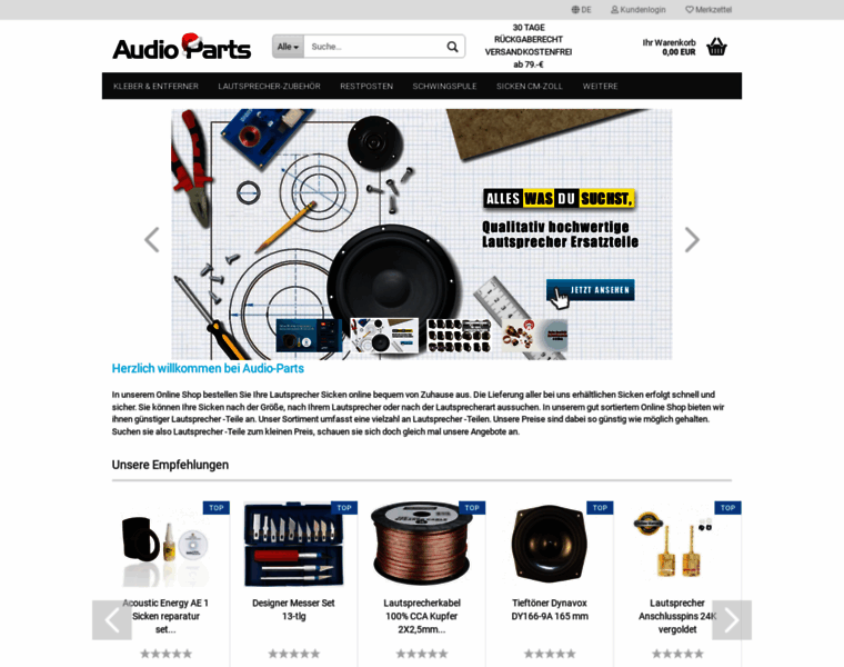 Audio-parts.de thumbnail