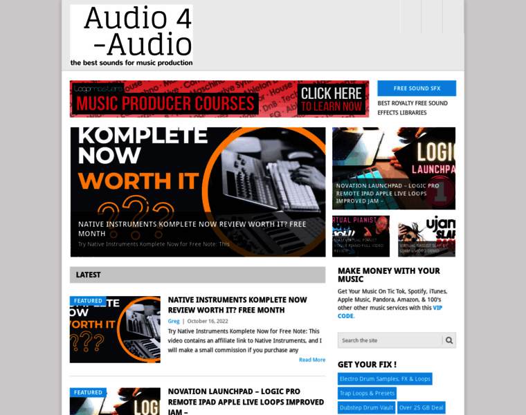 Audio4audio.com thumbnail